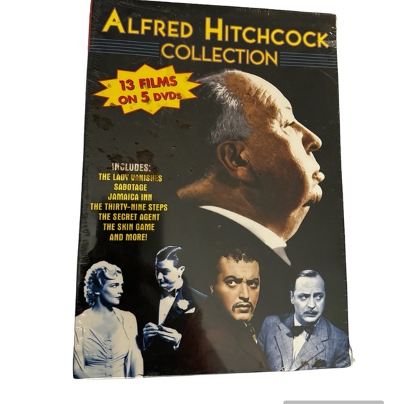 NEW! ALFRED HITCHCOCK Collection 13 films on 5 DVD's NWT gift set Christmas NWT - Picture 5 of 5